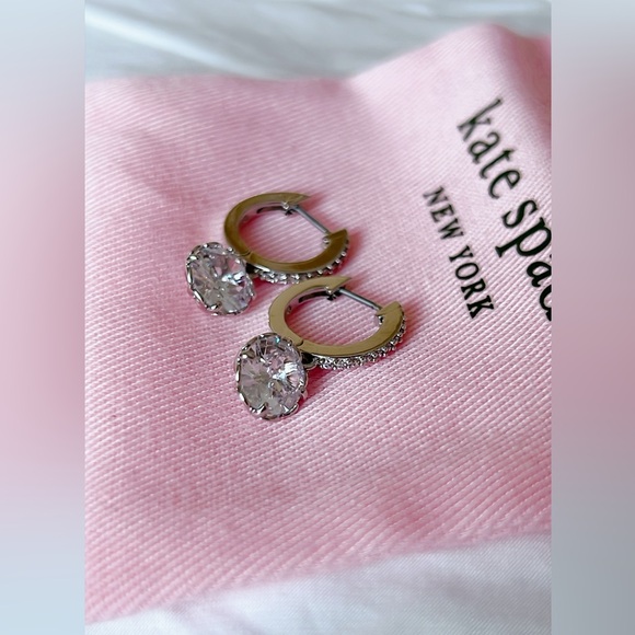 kate spade new york Crystal Huggie Hoop Earrings - Picture 7 of 9